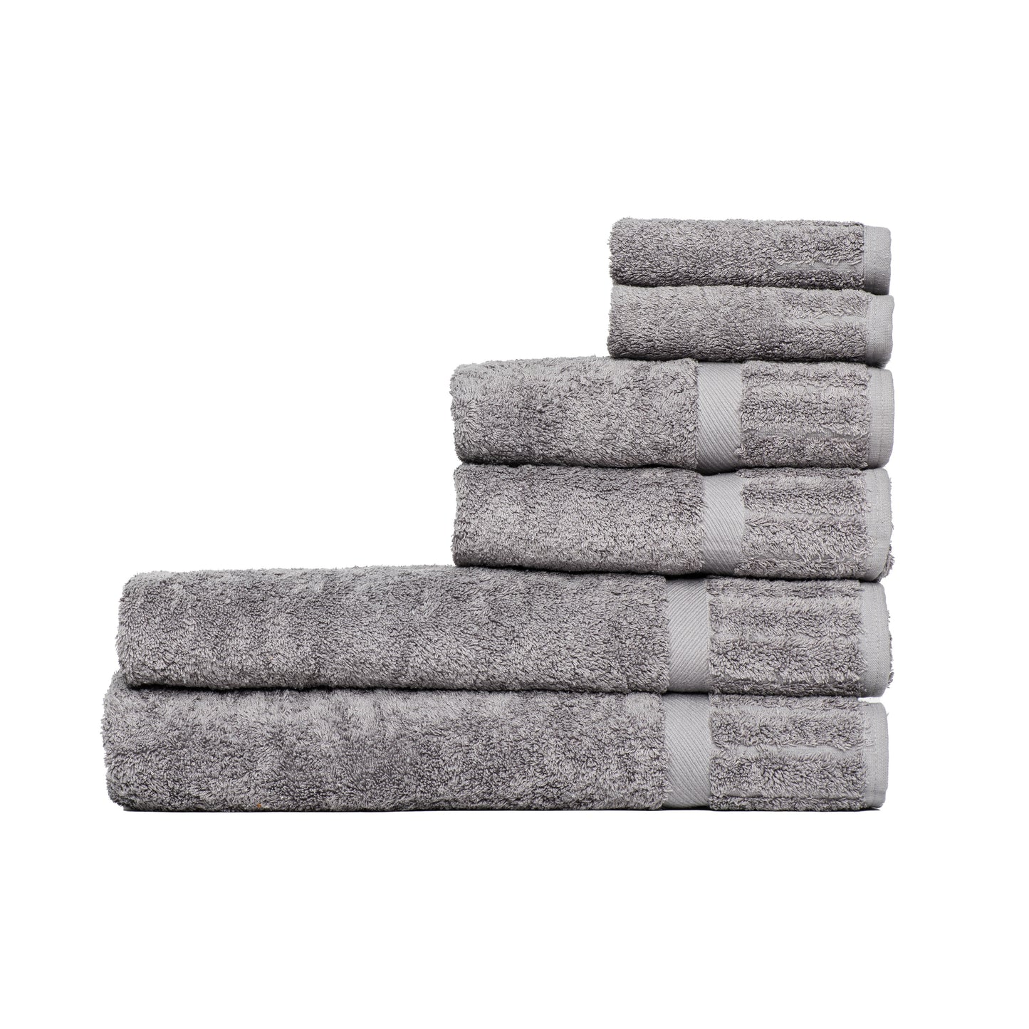 Luxueux ensemble de serviettes 6 pièces 100 % coton égyptien certifié épais 700 g/m² ultra absorbant de qualité hôtel et spa (2 serviettes de bain 2 essuie-mains 2 débarbouillettes)