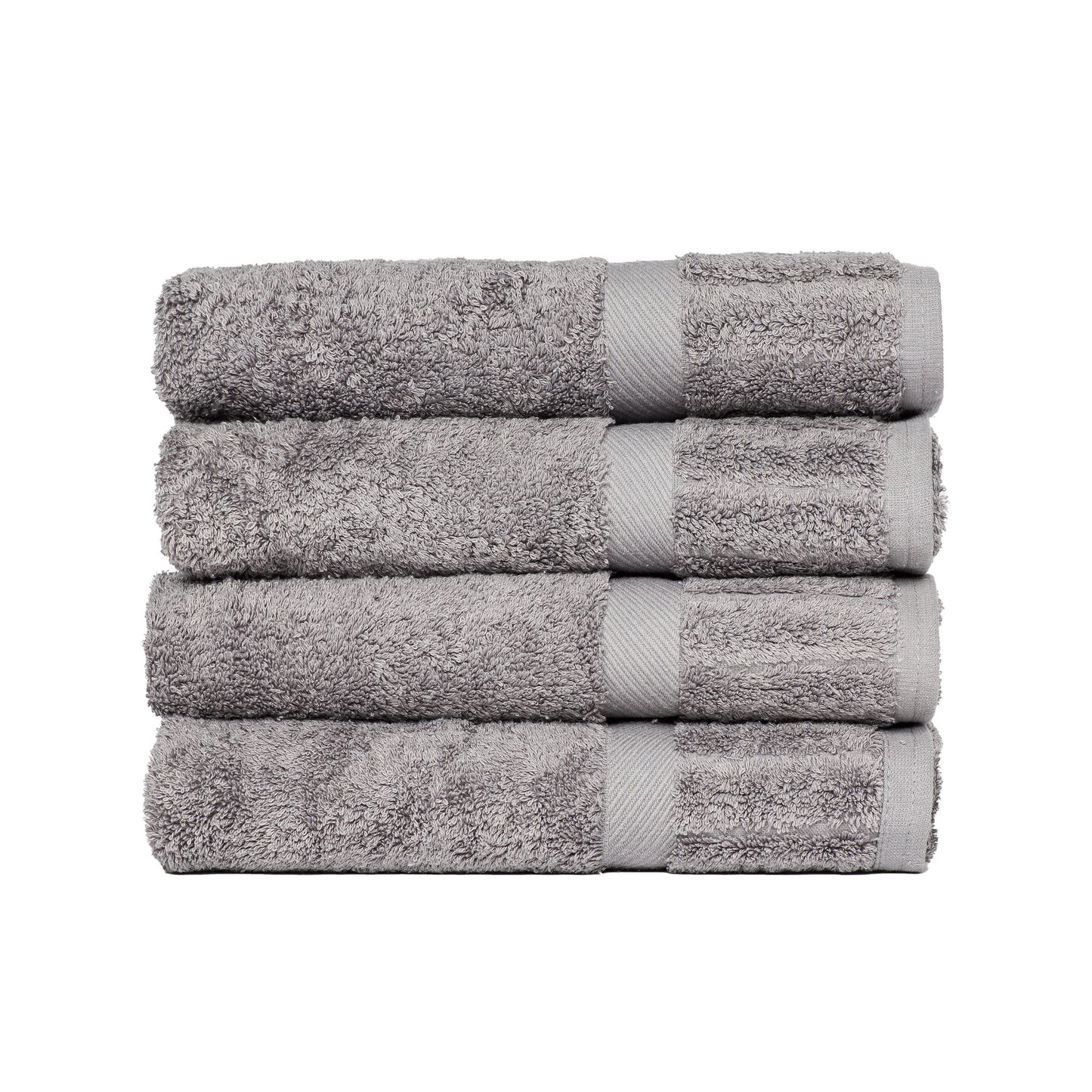 Lot de 4 essuie-mains luxueux 100 % coton égyptien certifié épais 700 g/m² ultra absorbant de qualité hôtel et spa 71,1 x 40,6 cm.