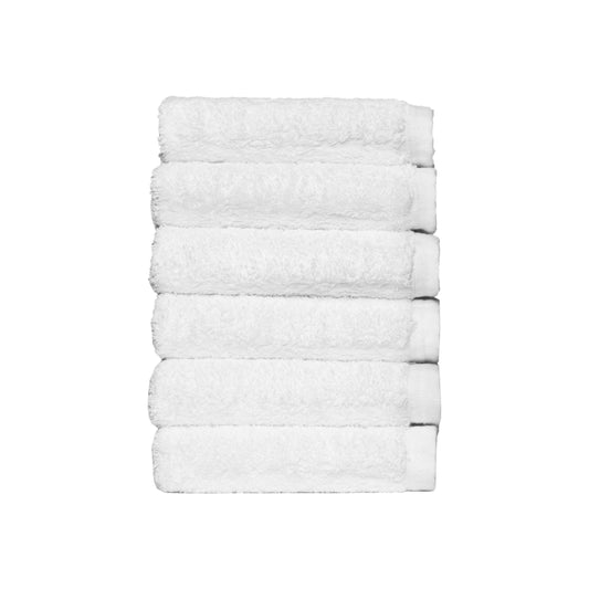 Luxurious 6 Washcloth Towels Set 100% Certified Egyptian Cotton Thick 700 GSM Ultra Absorbent Hotel & Spa quality 13”X13”