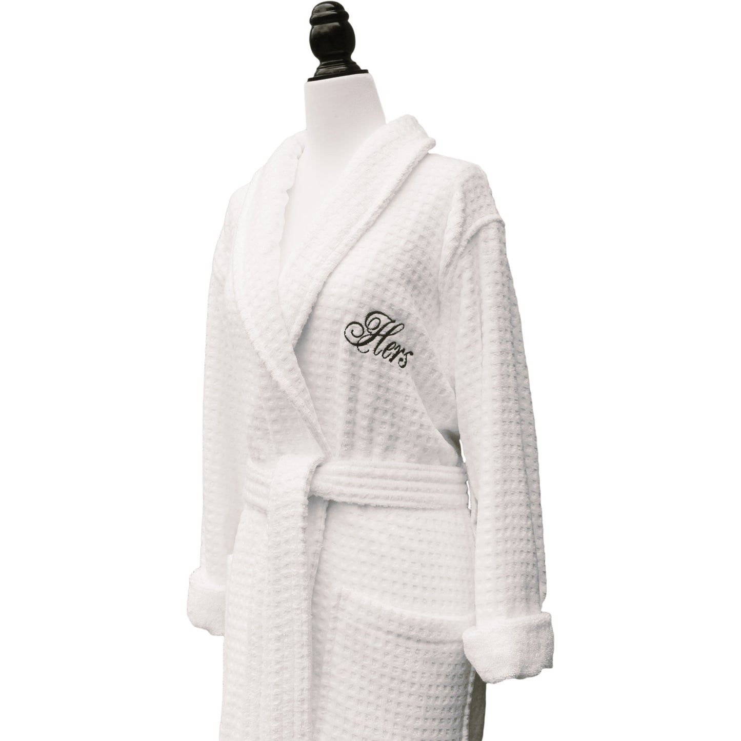 Luxury White Bathrobe Egyptian Cotton, His Hers Embroidery Terry Velour Shawl, Anniversary, Bridesmaid, Wedding Gift, valentine day sale