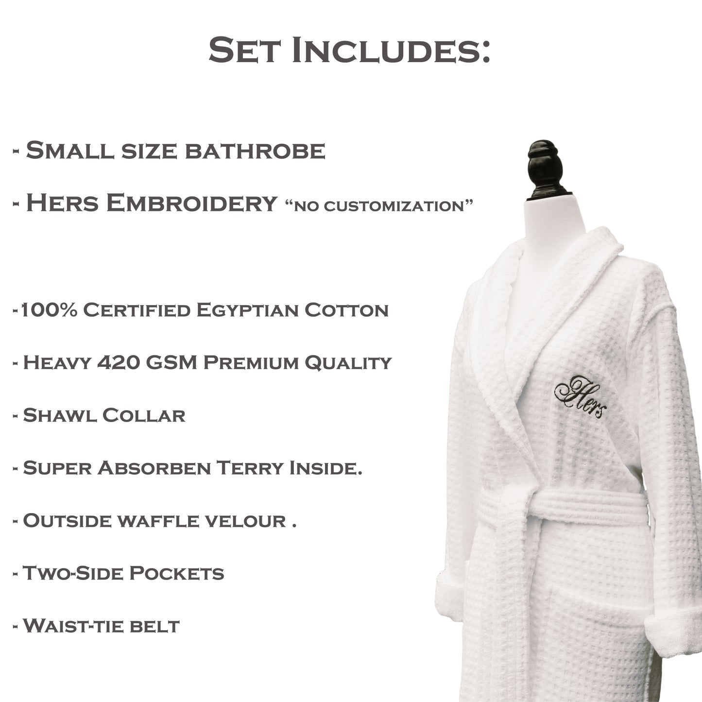 Gift Set, His & Hers Egyptian Cotton Bathrobes, Bridal Gift Set, Groom Bride Gift, Bridal Shower, Wedding, Anniversaries