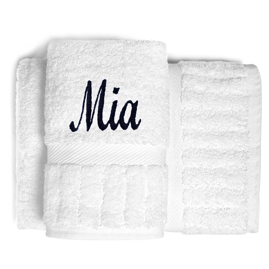 Personalized Monogram Embroidery Towel, Custom Monogrammed Luxurious 100% Egyptian Cotton Bath Towel, Hand Towel, Housewarming, Wedding Gift